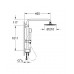 GROHE Duschsystem Rainshower 27419 mit Umstellung 390mm Duscharm HB Sena chrom - 27419000